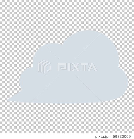 Cute weather icon_cloudy_cloud_illustration - Stock Illustration ...