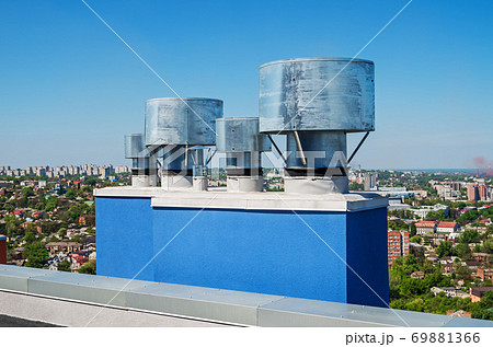 Deflectors at outlet of ventilation duct Deflectors at outlet of ventilation duct 69881366