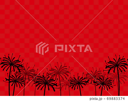 彼岸花 シルエットイラスト素材のイラスト素材 6974