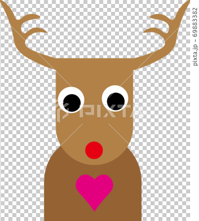 帶著心臟的紅鼻子馴鹿 69883382