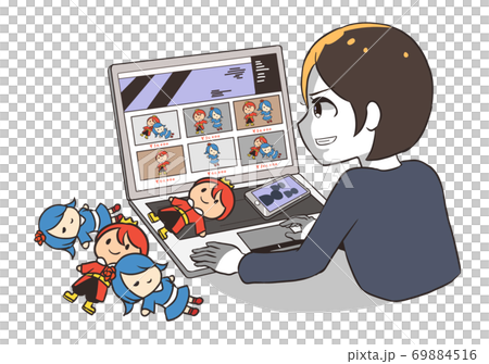 A woman trying to resell goods 69884516