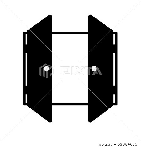 Outline door of the house icon on white background 69884655