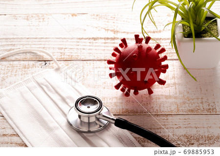 新型コロナウイルス　模型　医療　イメージ 69885953