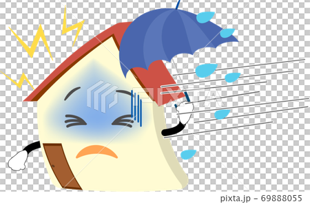 Illustration of my home that can withstand storms, heavy rains, and heavy rains Illustration of my home that can withstand storms, heavy rains, and heavy rains 69888055
