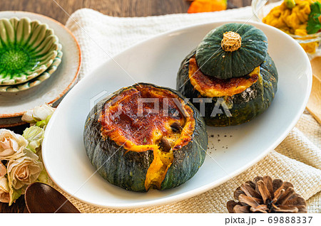 かぼちゃの丸ごとグラタン かぼちゃの丸ごとグラタン 69888337