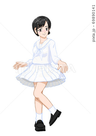 Jk由奈　スカートひらり16 69890141