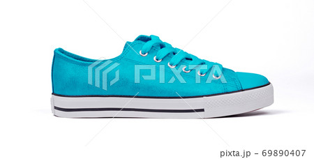 Shoe isolated on white background - Blue 69890407