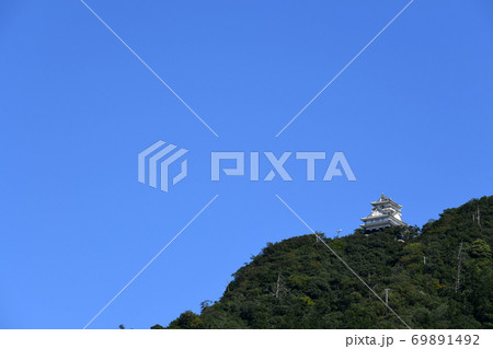 金華山西側本町方面から岐阜城を望む 69891492