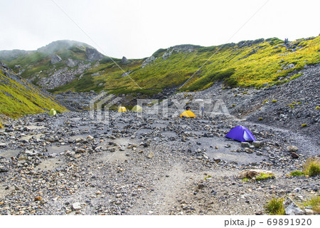 白馬頂上宿舎のテント場 白馬頂上宿舎のテント場 69891920