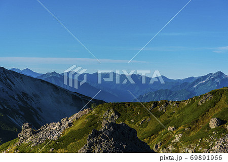 白馬岳からの北アルプス立山連峰 白馬岳からの北アルプス立山連峰 69891966