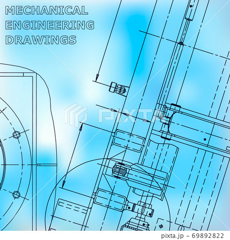 Backgrounds of engineering subjects. Technical illustration Backgrounds of engineering subjects. Technical illustration 69892822