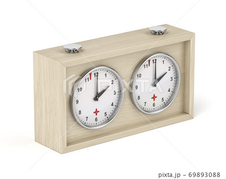 Wooden chess clock 69893088