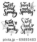 Sweet and spooky hand lettering 69893483