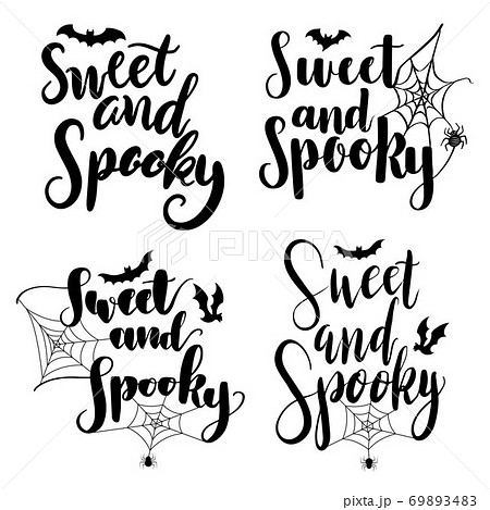 Sweet and spooky hand lettering Sweet and spooky hand lettering 69893483