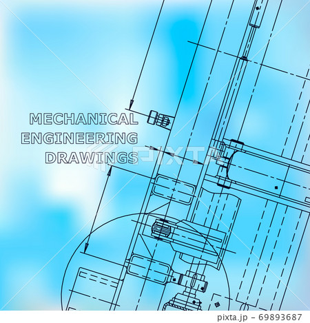 Backgrounds of engineering subjects. Technical illustration Backgrounds of engineering subjects. Technical illustration 69893687