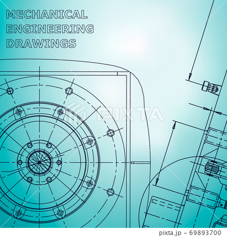 Backgrounds of engineering subjects. Technical illustration 69893700