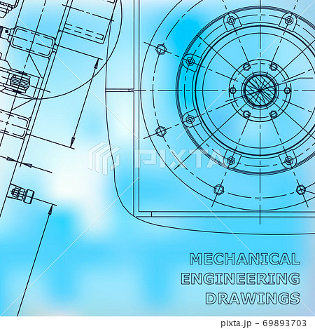 Backgrounds of engineering subjects. Technical illustration 69893703