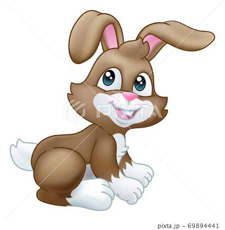 Easter Bunny Rabbit Cartoon Character Mascot - Stock Illustration  [69894441] - PIXTA