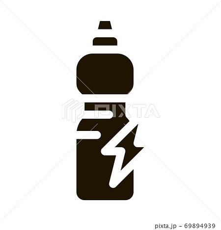 Energy Drink in Bottle Icon Vector Glyph Illustration 69894939