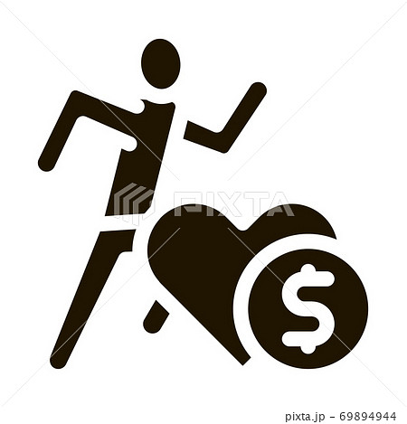 Athlete Health for Money Icon Vector Glyph Illustration Athlete Health for Money Icon Vector Glyph Illustration 69894944