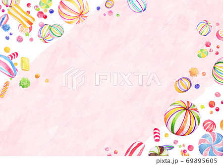 和飴　カラフル　フレーム 69895605