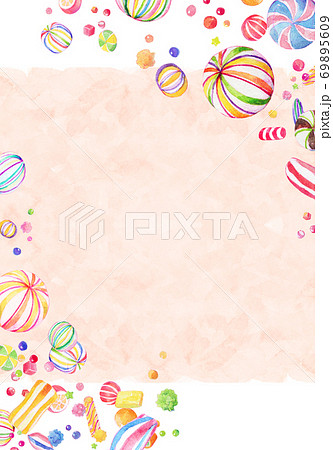 和飴　カラフル　フレーム 69895609