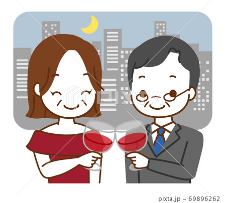 Couple Dating Stock Illustration