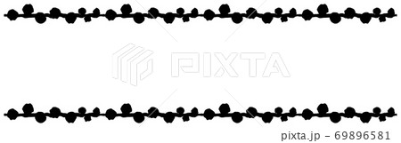 手描き風線画のフレームのベクターイラスト 69896581