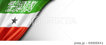 Somaliland flag isolated on white banner Somaliland flag isolated on white banner 69896641