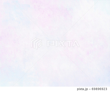 筆とアクリル絵具でキャンバスに描いた 薄ピンクと水色と白のパステルカラーの背景として使える絵画 のイラスト素材
