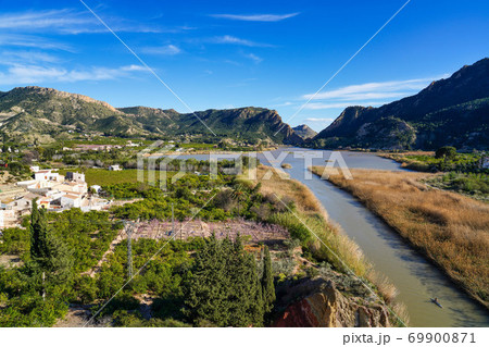 The Ojos reservoir, also called Azud de Ojos in Blanco, Region of Murcia. Spain The Ojos reservoir, also called Azud de Ojos in Blanco, Region of Murcia. Spain 69900871