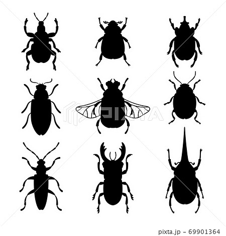 Bugs silhouettes set 69901364