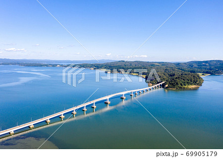 能登島大橋と能登島(石川県) 能登島大橋と能登島(石川県) 69905179