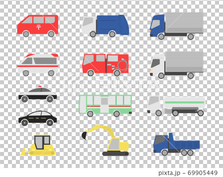 働く車イラストセット 働く車イラストセット 69905449