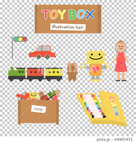 おもちゃのイラストセットのイラスト素材