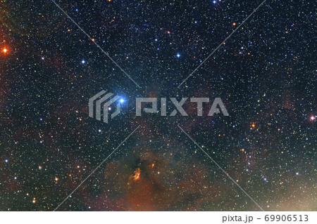 Outer space art. Starfield. Elements of this image furnished by NASA. 69906513