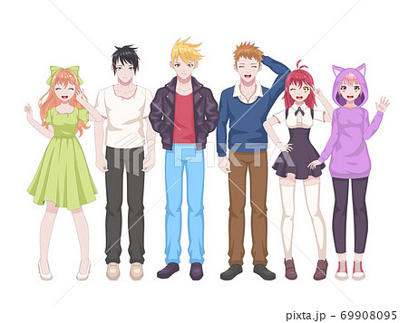 Teen Fashion Anime Girl【2023】  アニメの女の子, イラスト, 漫画イラスト
