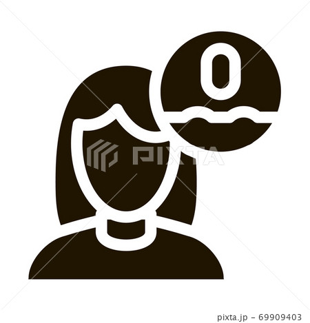 Woman Chemical Oxigenium Icon Illustration 69909403