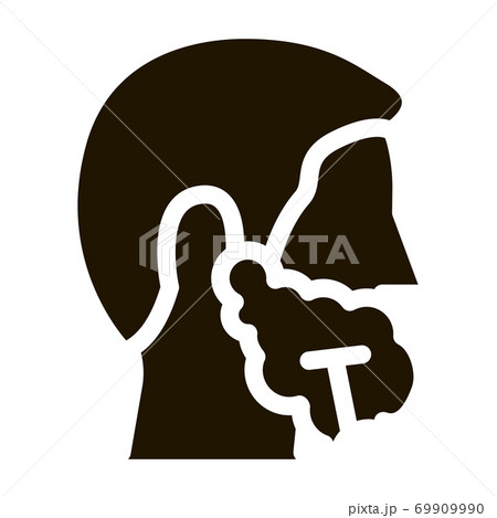 Man Shaving With Razor Icon Illustration 69909990