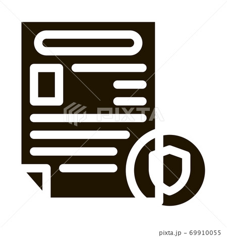 Police Report Worksheet Icon Illustration 69910055