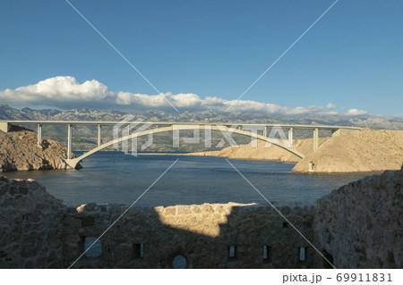 Bridge to the island of Pag 69911831