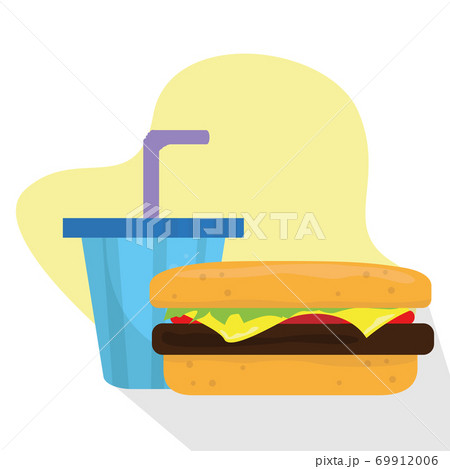 Burger and soda glass Burger and soda glass 69912006