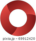 Business Abstract Circle icon. Corporate, Media, Technology styles vector logo design template 69912420