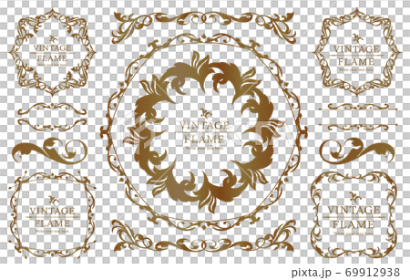 Luxury frame design, calligraphic material, luxury, template, [copy space] 69912938