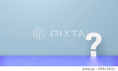 シンプルなクエスチョンマークの背景画像のイラスト素材