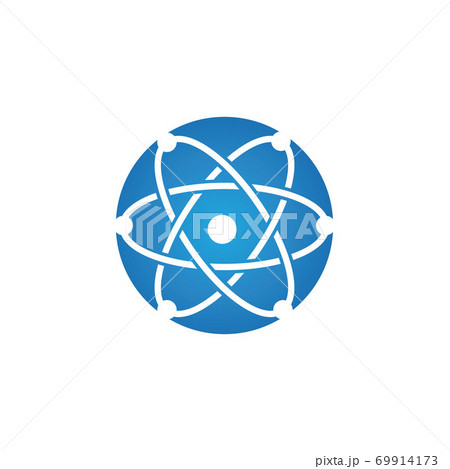 Molecule vector illustration design 69914173