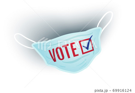 medical face mask for presidential election in USA. 69916124