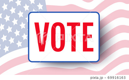 Vintage vector poster for presidential election 69916163