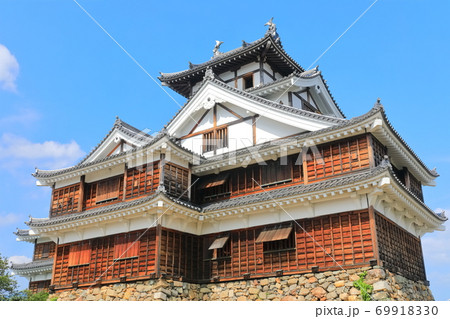 【京都府】晴天下の福知山城 【京都府】晴天下の福知山城 69918330