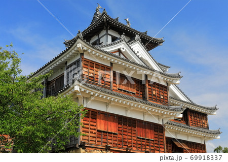 【京都府】晴天下の福知山城 【京都府】晴天下の福知山城 69918337